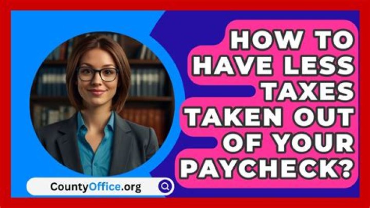 Are taxes no longer being taken out of checks?