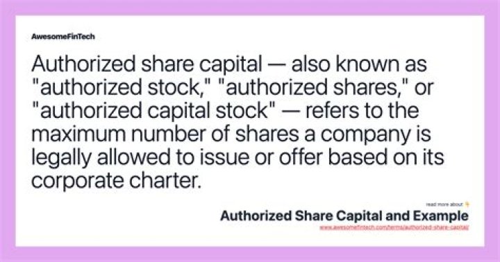 Can a company have unlimited authorized shares?