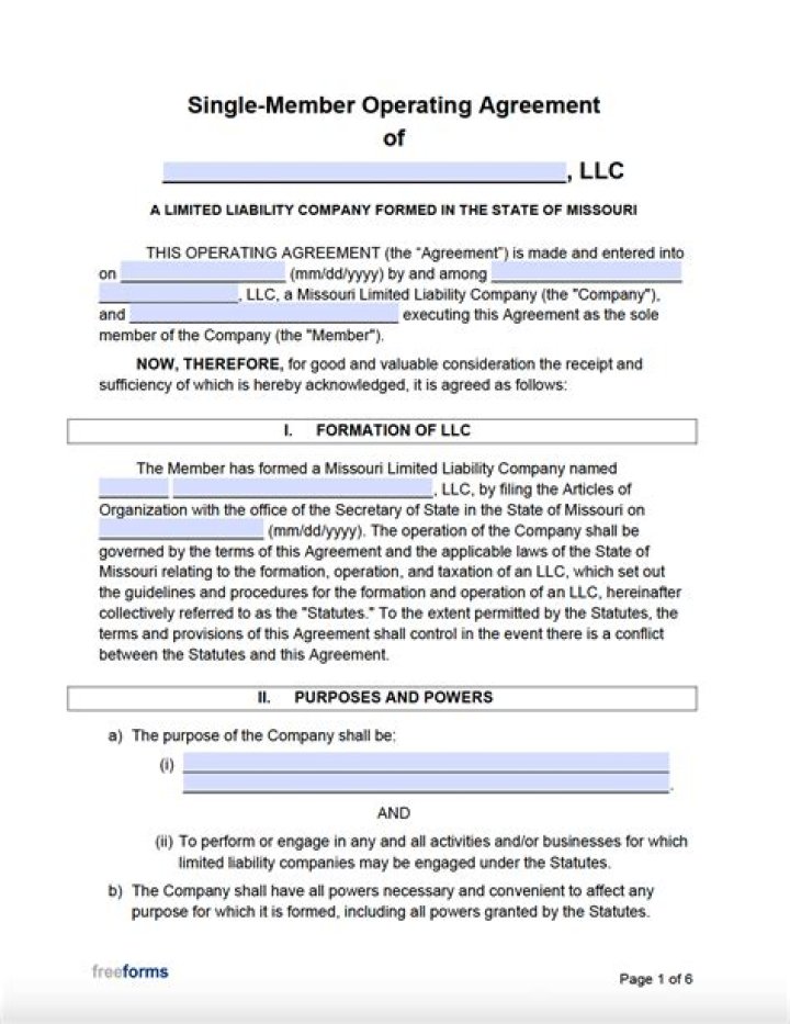 Does a sole proprietor need an operating agreement?