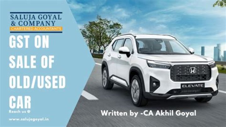 How do I calculate GST on sale of old car?