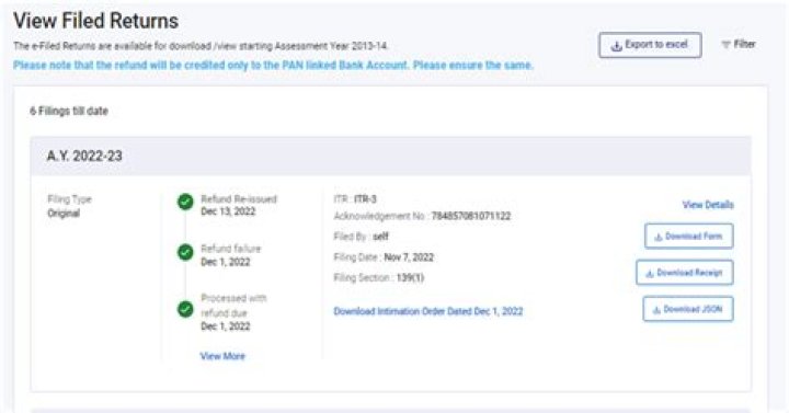 How do I know if my tax return was received by mail?