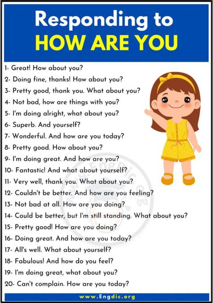 How do you respond to good questions?