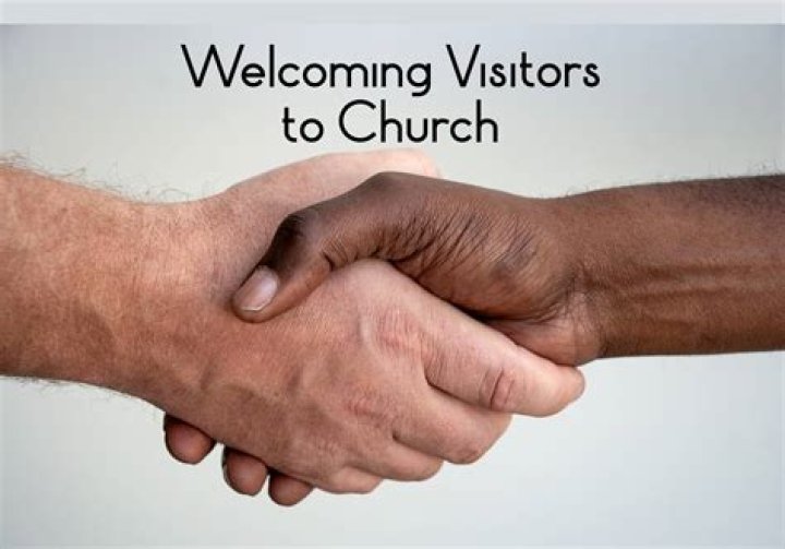 How do you welcome church visitors?