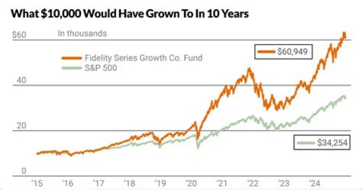 How much can a mutual fund grow in 10 years?