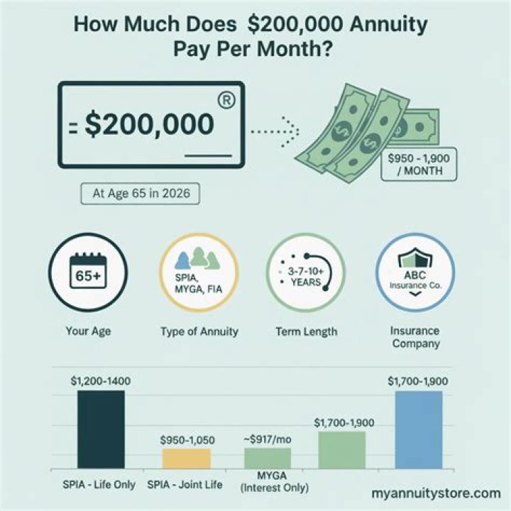 How much does a 50 000 annuity pay monthly?
