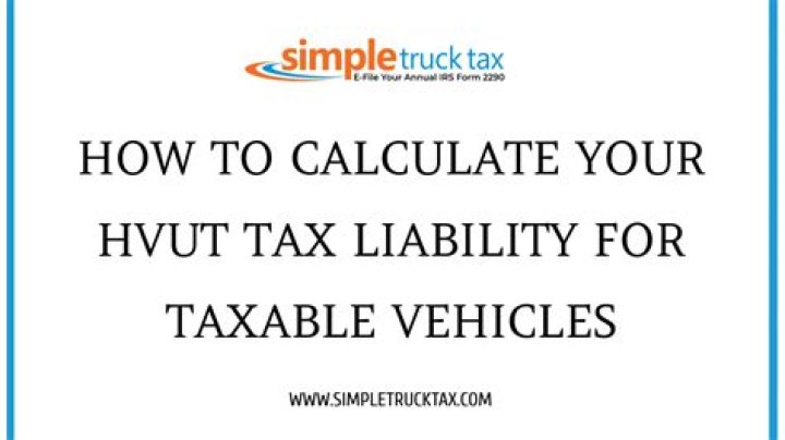 How much is the HVUT tax?