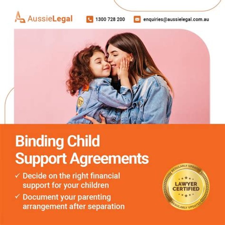 What goes in a binding child support agreement?