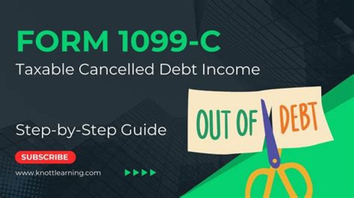 What is a 1099-C Cancellation of Debt?
