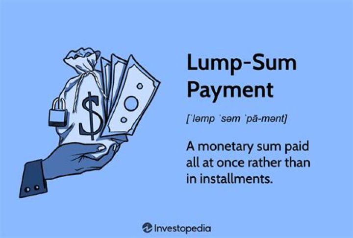 What is a deferred lump sum?