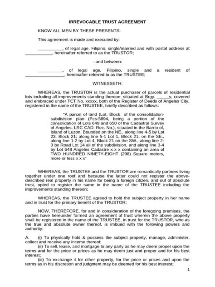 Who is the original trustee of a trust?